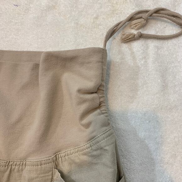 Jolt linen pants fold over waist size 3 tan - Picture 5 of 7